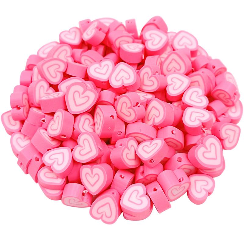 DIY для изготовления ювелирных изделий оптом 20 шт. мягкие глиняные свободные бусины кулон цветок слон сердце ожерелье браслет бусины