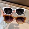 Fashion Cat-eye Sunglasses PC Frame Green Glasses Driving Outdoor Sunscreen Photography Women's Sunglasses UV400 Gafas De Sol