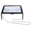 4 LED Light Reading 3X Magnifier Full Page a4 LED Magnifying Glass  for Reading Sewing Knitting