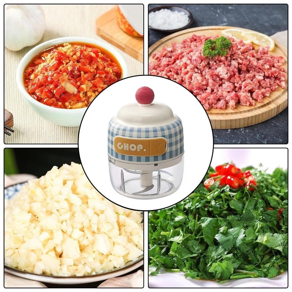 Multifunctional Food Processor Detachable Handheld Garlic Crusher Salad Making