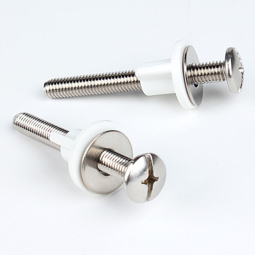 2pcs Toilet Lid Bolt Toilet Installation Fixing Screw Connection Group Hinge Toilet Cover Installation Screws Nut Bathroom Acces