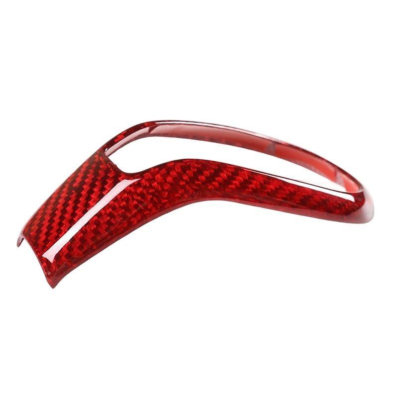 For Volvo S60 XC60 S80 V40 Gear Shift Knob Head Cover Carbon Fiber Trim Sticker Panel Car Accessories