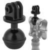 Metal 360 Degrees  Rotating Ball Head Holder Mount Photography Lamp Arm Base Adapter (Black)