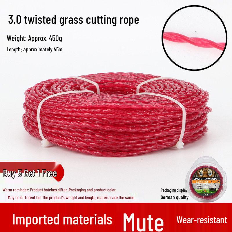 Universal Wear-Resistant Nylon Steel Wire Trimmer Line for Lawn Mower Heads