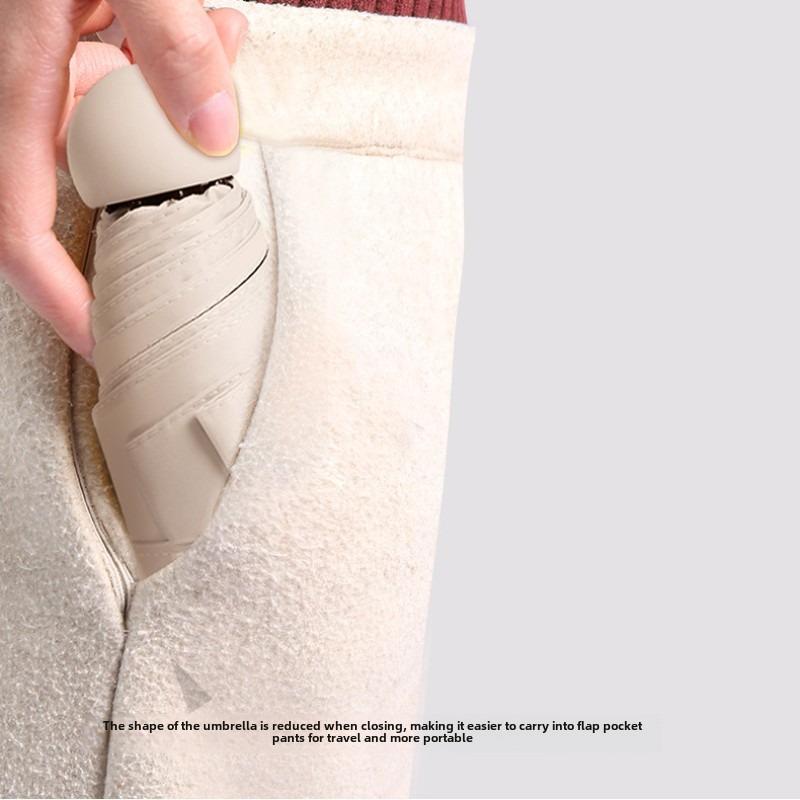 Пятислойный зонт для дождя и солнца, зонт-капсула для защиты от солнца, ультралегкий карманный солнцезащитный козырек