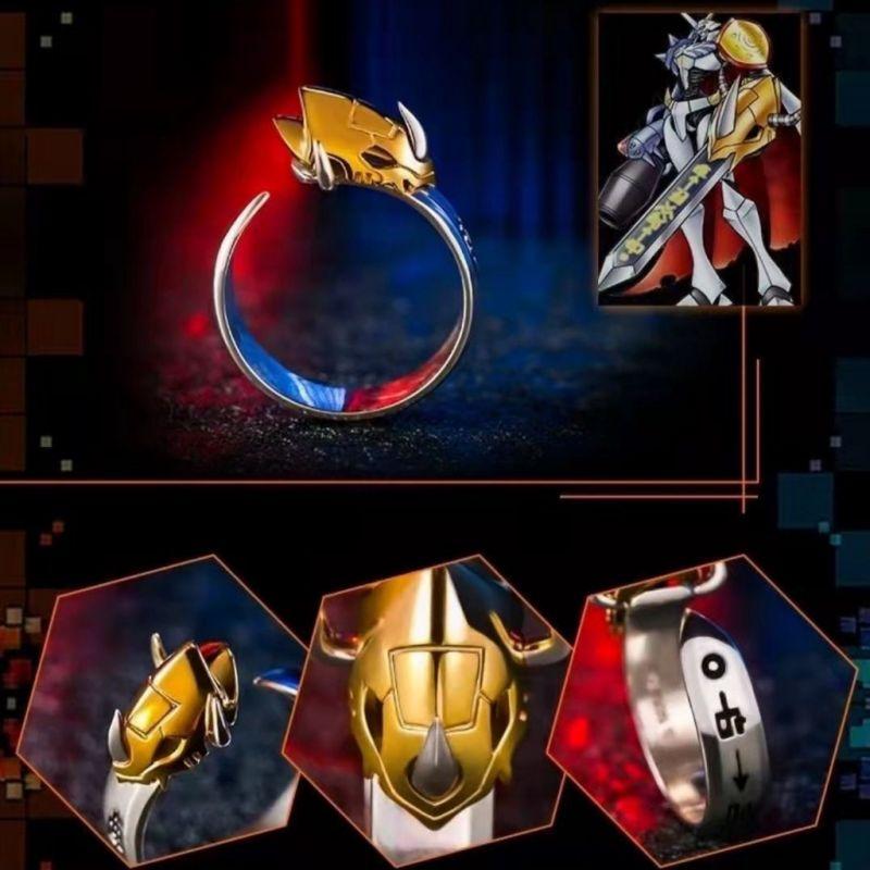 Аниме Мультфильм Дигимон Цифровой Монстр Кольцо Гарурумон Унисекс Косплей Регулируемое Ангел Ангеломон Кольца Аксессуары для Вечеринки Украшения