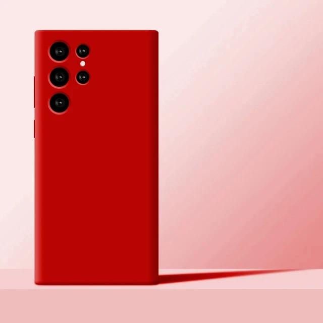 New Upgraded Liquid Silicone Phone Cases For Samsung Galaxy S24 S23 S22 S21 S20 Ultra Plus A34 A54 5G Case Soft Shockproof Cover