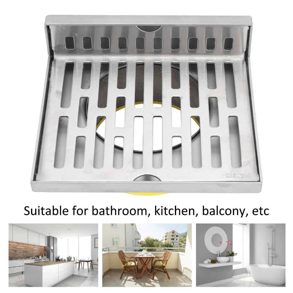 Right Angle Design Corner Floor Drain 304 Stainless Steel Wall Corner Drain Laundry Room