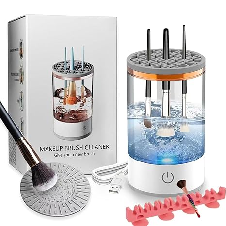 Portable Electric Makeup Brush Cleaner - USB Powered, 7000RPM, for Travel/Home/Beauty Salon Use