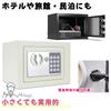 Nicheez Mini Safe с цифровой клавиатурой, электронный замок, аварийный ключ безопасности для дома, в комплекте японское руководство по эксплуатации (белый)