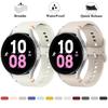 Silicone Strap for Samsung Galaxy Watch 5 40mm 44mm Strap Waterproof Classic Buckle for Galaxy Watch 6 Classic 43mm 47mm Band