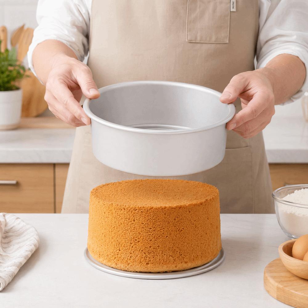 Aluminum Alloy Chiffon Cake Mold Removable Bottom Baking Mold Portable Cake Mold Cake Baking
