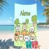 Customizable personalized beach towels Chiikawa themed designs.Suitable for the beach, yoga, sports;ideal as beach accessories