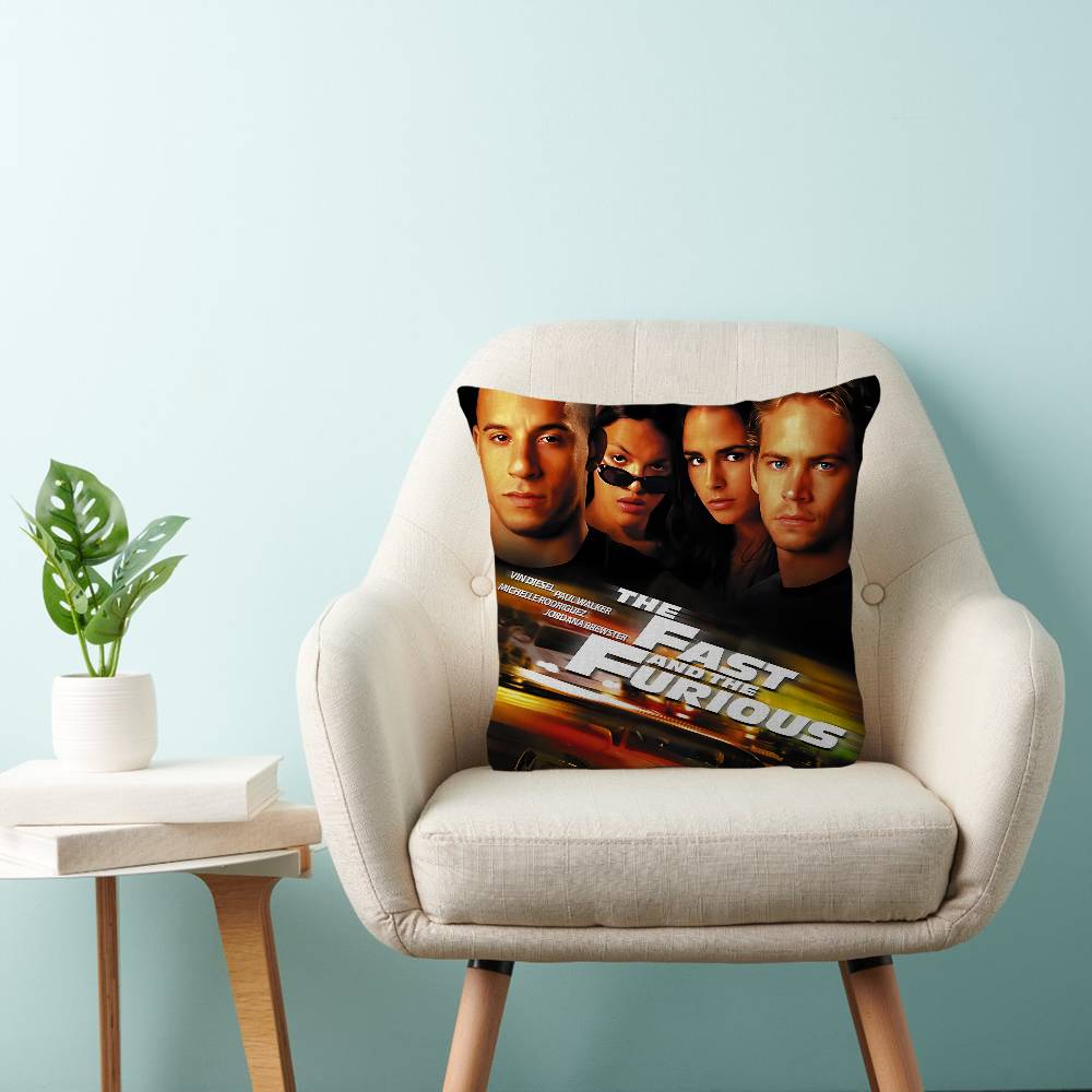 Fast And F-Furious Movie Cushion Cover Decorative Pillow Sofa Home Decor Case Pillow Cases