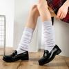 A Pair Loose Winter Leg Warmer Stylish Japanese JK Accessories Comfort Pile Pile Socks for Girl