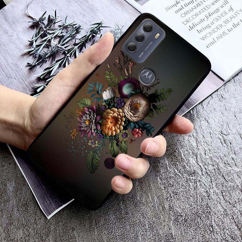 Wild Flower Phone Case For Moto G84 G22 G32 G42 G52 G62 G53 G72 G60 G60S G100 G10 G20 G30 G13 G50 G 5G G Pure