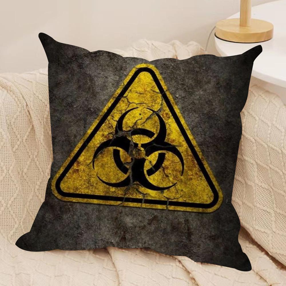SStalker Game Cushion Cover Silky Short Plush DoubleSided Printed Pillow Case for Sofa All Seasons Home Decor Gift