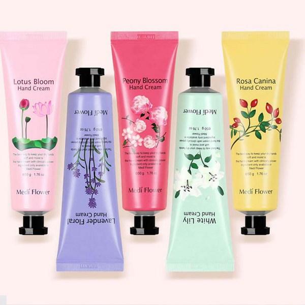 Mediflower The Secret Garden 5 видов крема для рук + сумка для покупок, 250г, 1 набор