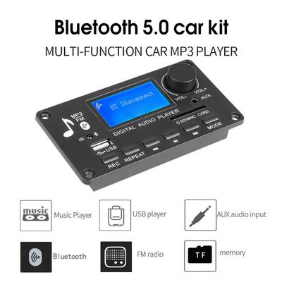 12В ЖК MP3 Декодер Отображение Текстов Совместимый с Bluetooth 5.0 APE FLAC WMA WAV Декодер Поддержка Записи MP3 Музыкальный Плеер Динамик