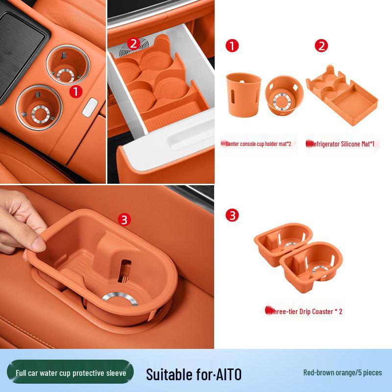 Essential Silicone Mat Set for AITO M7, M8, M9 Interior Decoration - Fits 26 Models
