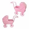 Wrought Iron Mini Bassinet Stroller Realistic Doll Pram Toys Baby Stroller Model  Kids Pretend Play