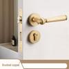Шенгбай Легкая Роскошь Золото Матовая Латунь Замок для Межкомнатной Двери