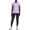 Under Armour Футболка с коротким рукавом и круглым вырезом, однотонная, с логотипом, женская, фиолетовая 1370760-515