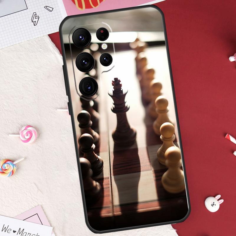 Шахматный чехол для Samsung Galaxy S24 FE S20 FE S21 S22 S23 S25 S26 Ultra S10 Plus S25 FE Защитная крышка