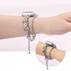 Women' Bracelet for Apple Watch 1/2/3/4/5/6/7/8/9/10/11/SE Ultra 1/2/3 42/44/45/46/49mm, Silver / Gold