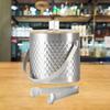 Ice Bucket Beer with Lid and Tong Multipurpose Metal Beverage Tub Drink Cooling for