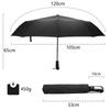Wind Resistant Folding Automatic Umbrella Rain Women Auto Luxury Big Windproof Umbrellas Rain for Men Black Coating 10K Parasol