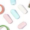Новый Новый Зажим для отрезания бумажной ленты Мини Ручной держатель для ленты Ручной ленторез Нержавеющая сталь Зубчатый резак Офисные принадлежности