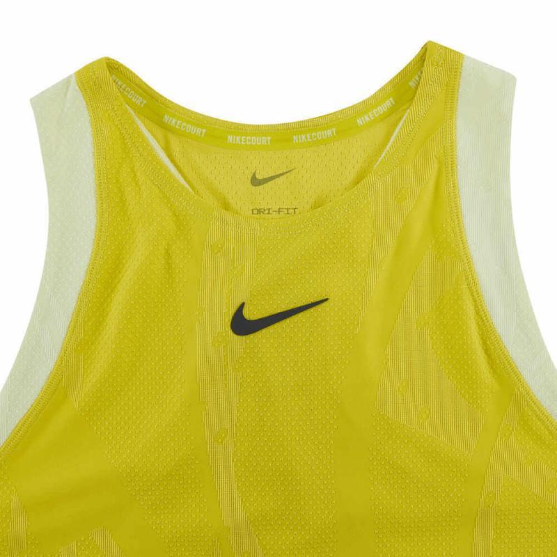 Nike Slam Повседневный Удобный Фитнес Тренировочный Спортивный Жилет Женские Топы Желтый FZ6476-344