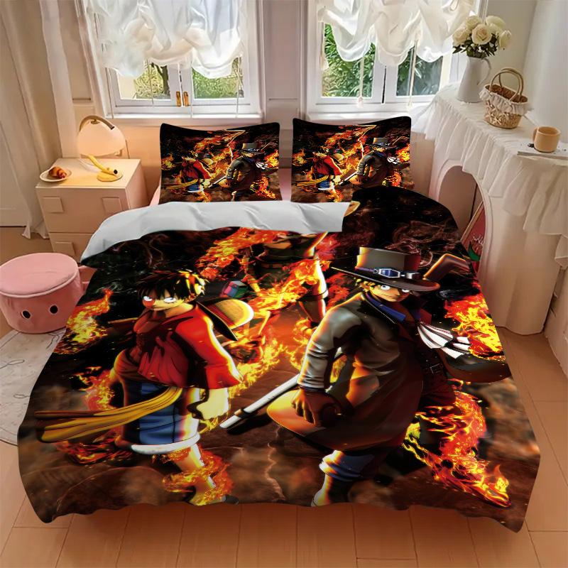 Heroes Adventure Print 3Pcs Bedding Setduvet Cover With 2 Bedropillowcase Home Birthday Gift