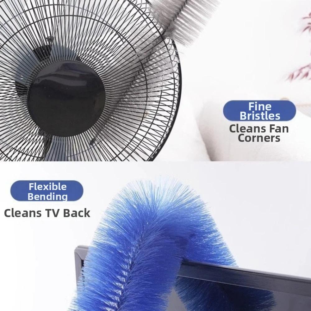 Microfiber Fan Cleaning Brush Bendable Head Microfiber Dusting Brush For Air Conditioning