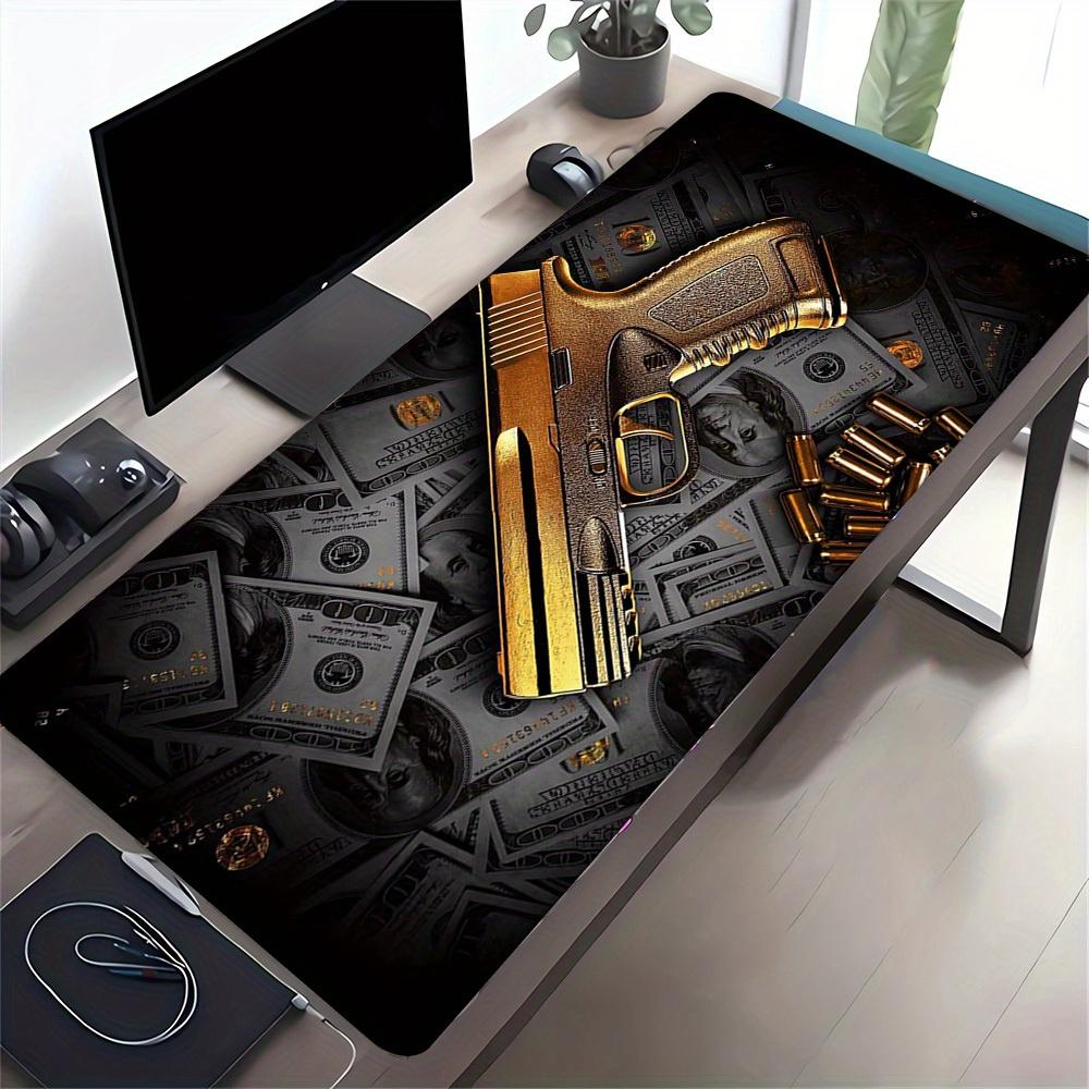 Large Multi-Size Non-Slip Rubber Base Large Gaming, Money, Power Mouse Pad, Stitched Edges Keyboard Desk Mat for School, Office, Home, Gift