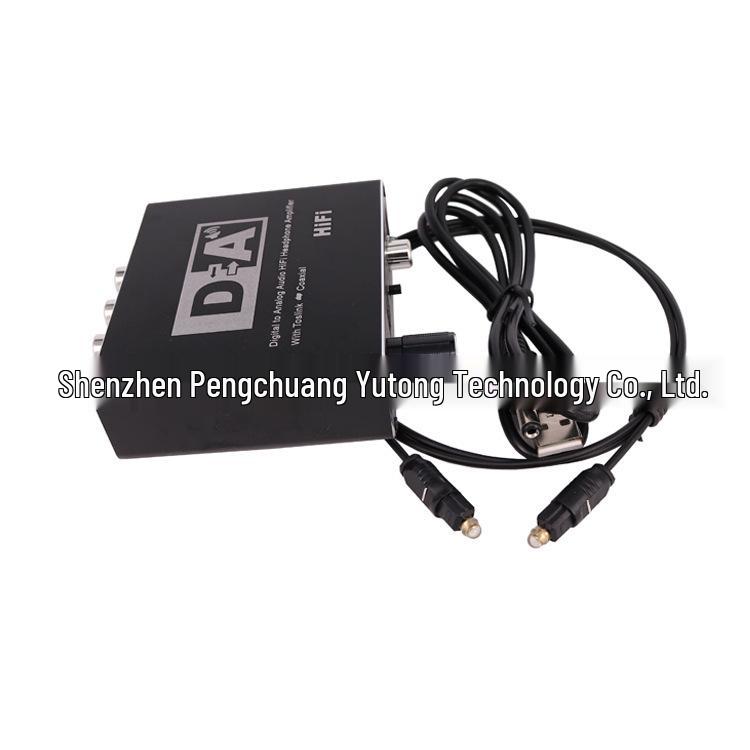 Digital To Analog Converter: Coaxial To 5.1 Channel Audio Decoder with Adjustable 3.5mm Headphone Jack