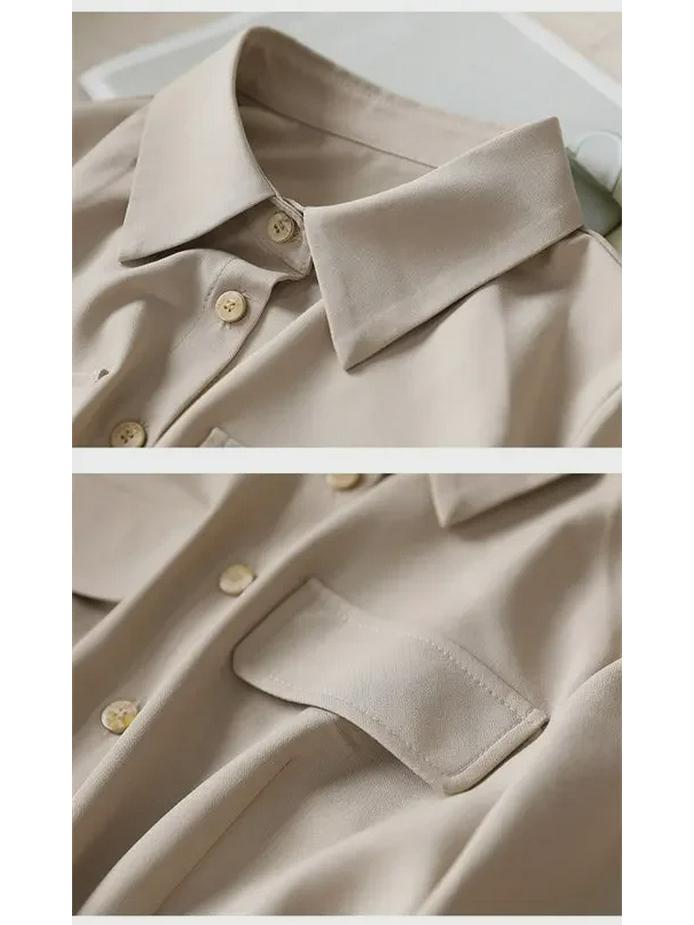 Платье-поло больших размеров для женщин во французском стиле с длинными рукавами и узкой талией, коллекция весна/осень 2024 г.