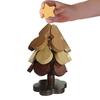 3Pcs Wooden Christmas Tree Trivets for Hot Dishes Heat Insulation Placemat Desktop Protection Mat Creative Tree Shape Coaster Table Decor
