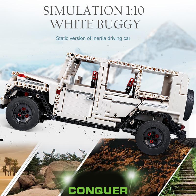 MOULD KING MOC High-Tech The SUV G500 Wagon Off-road Vehicle Truck Model Building Blocks Brick Kids Educational Toys Gifts