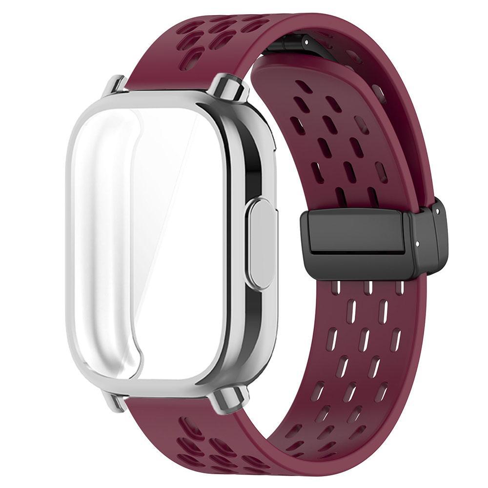 Дышащий ремешок+чехол для Redmi Watch 5 Active Силиконовый спортивный браслет Полностью закрывающий защитный чехол для ремешка Redmi Watch 5 Lite