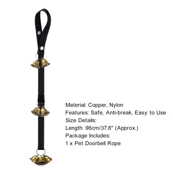 Дверной звонок для собак, веревка, устойчивость к укусам, избавление от скуки, прочная на разрыв дверь, приучение к горшку