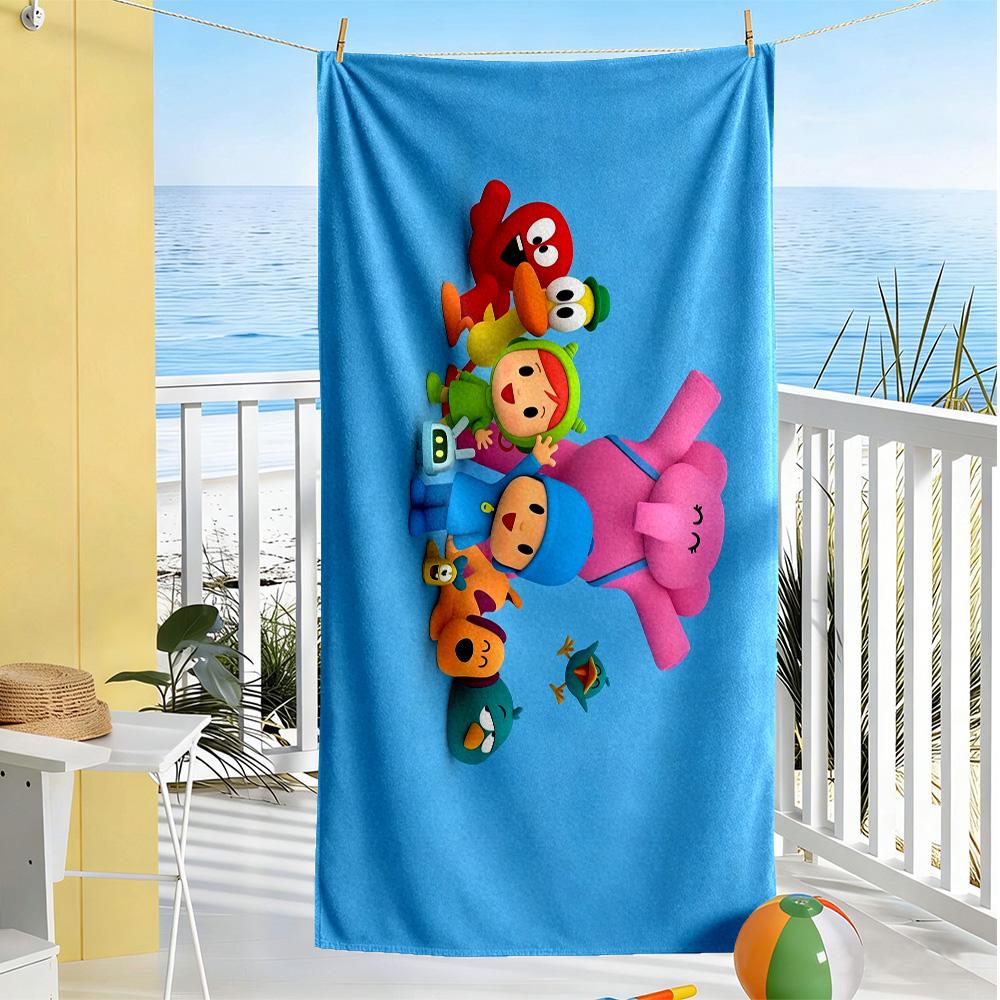 Pocoyo Beach Towel High Absorbency & Quick-Dry Comfortable Lightweight Suitable for Sports, Travel, Swimming, Yoga, Bathroom, Beach, And Pool