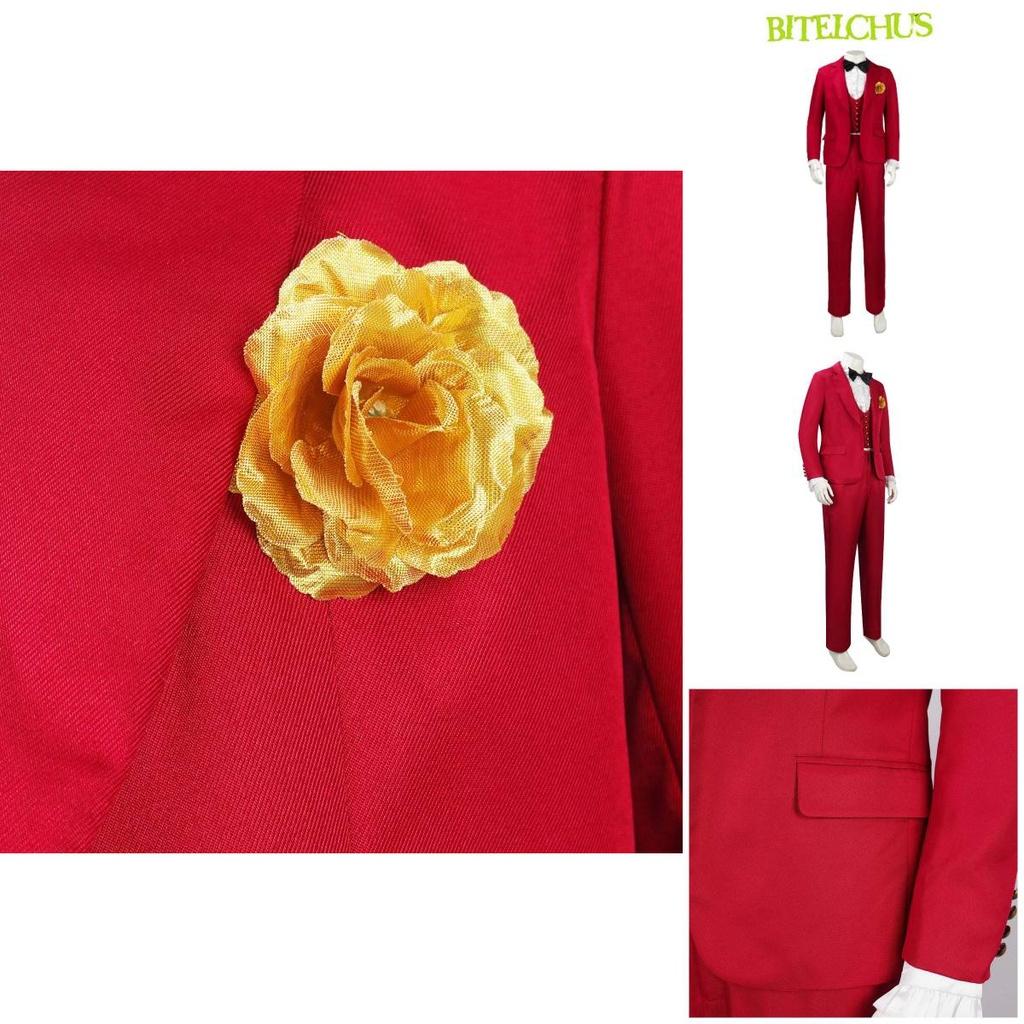 Original Stock Factory Wholesale Dark Wizard Red Suit Halloween Costume Men's Clothing