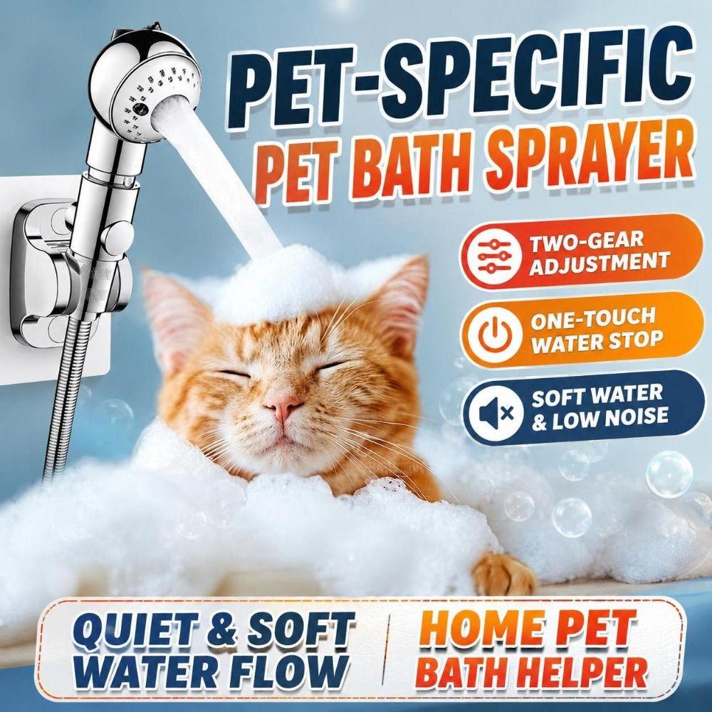 Detachable Pet Bath Nozzle Adjustable Dog Shower Head Pet Shower Sprayer Pet Bathing Tools