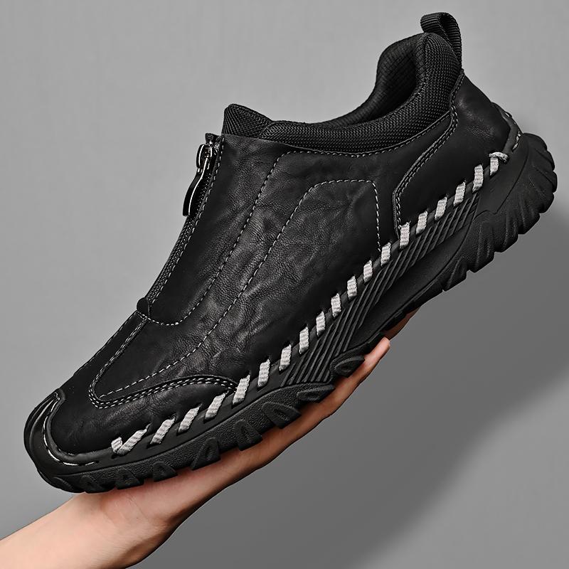 Кожаная обувь Мужская Повседневная Лоферы Роскошный Дизайн Слипоны Мужские Туфли Платье Стиль Досуг Большой Размер Износостойкая Подошва для Улицы