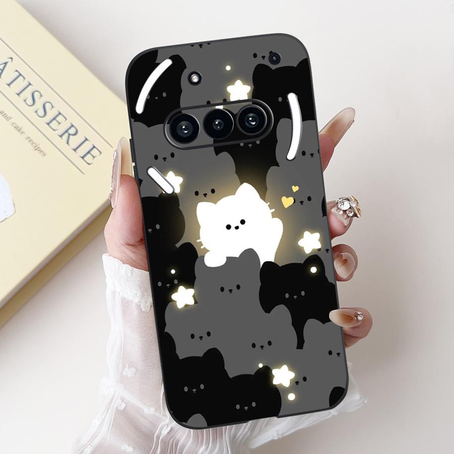 Чехол для Nothing Phone 3A A059 Милый Мультяшный Панда Астронавт Мягкий Силикон Матовый Черный Чехол Для Nothing Phone3a Pro A059P Fundas