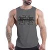Four Seasons Adult Men'S Fitness Casual Sports Crew-Neck Vest Creative Letter Pattern 2d Print Multi-Color Sleeveless Shirt