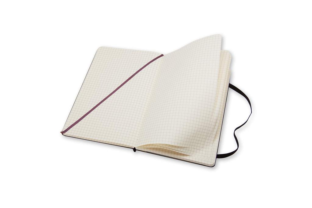 Блокнот Moleskine Note Classic в твердом переплете, большой размер 13 см x высота, черный QP061 (Ширина 21см)