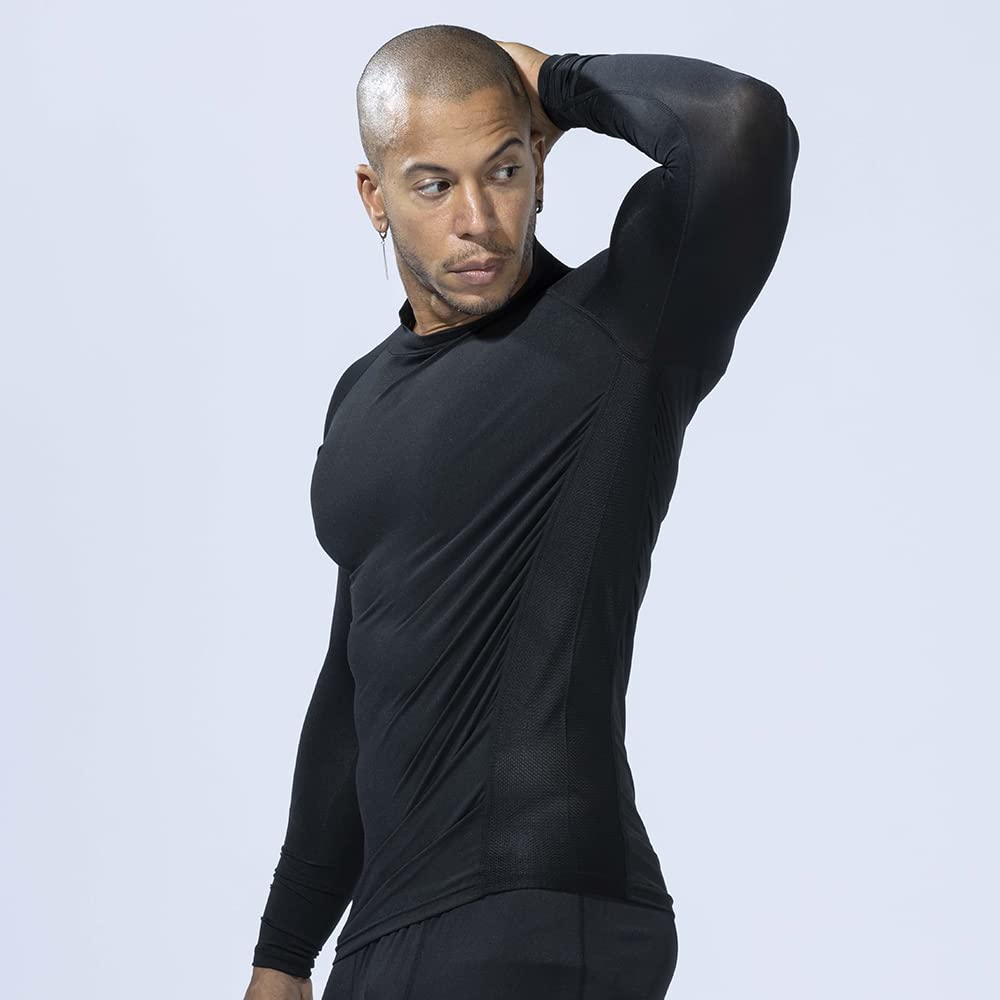 Otafuku Gloves Summer Long High Neck UV 3L of Men's Innerwear, Sleeve, [Cooling, Sweat-Wicking, Quick-Drying, Deodorizing, Compression, Protection]